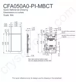 CFA050A0PIMBCT Mechanical Drawing CFA050A0PIMBCT Mechanical Drawing