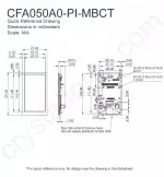 CFA050A0PIMBCT Mechanical Drawing CFA050A0PIMBCT Mechanical Drawing