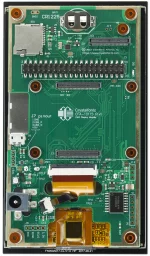 5-inch, 720x1280 rPi CM4 Compatible, High-density TFT display. Back view.