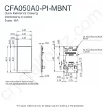 CFA050A0PIMBNT Mechanical Drawing
