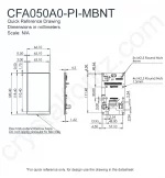 CFA050A0PIMBNT Mechanical Drawing