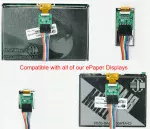 This ePaper adapter board is compatible with all of our e-paper displays.