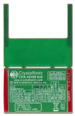 OLED Breakout board, supports I2C, SPI and 8-Bit Parallel, back view.