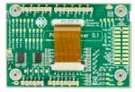 CFA10072 board � back view shown with Arduino connectors for the CFA212-TFH development kit.