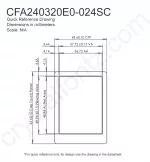 CFA240320E0024SC Mechanical Drawing CFA240320E0024SC Mechanical Drawing