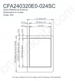 CFA240320E0024SCKIT Mechanical Drawing