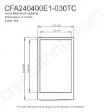 CFA240400E1030TC Mechanical Drawing