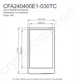 CFA240400E1030TC Mechanical Drawing