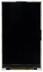 240x400 3 EVE powered capacitive touch screen TFT Display module. Front view, powered off.