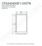 CFA240400E1030TN Mechanical Drawing