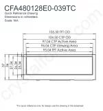 CFA480128E0039TC Mechanical Drawing