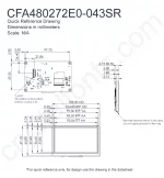 CFA480272E0043SR Mechanical Drawing