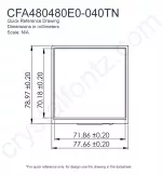 CFA480480E0040TN Mechanical Drawing