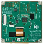 480x480 4-inch EVE Powered TFT Display solution. Back view of PCB and IC.