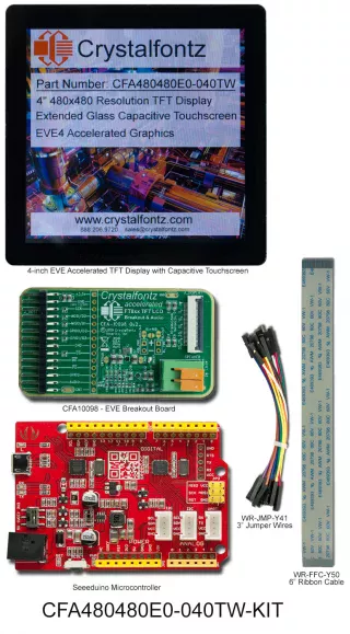 4-inch Capacitive Touchscreen EVE Development Kit