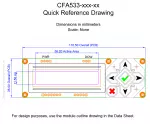 CFA533TFHKL Mechanical Drawing CFA533TFHKL Mechanical Drawing