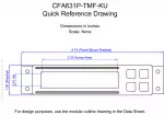 CFA631PTMFKU Mechanical Drawing
