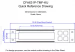 CFA631PTMFKU Mechanical Drawing