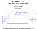 CFA631RMFKU2 Mechanical Drawing