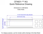 CFA631RMFKU2 Mechanical Drawing