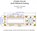 CFA633RDIKS Mechanical Drawing