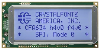 Blue SPI 20x4 Character LCD (CFA634-TFH-KP)