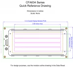 CFA634TMIKL Mechanical Drawing