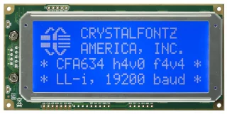 Inverted Logic Level Serial 20x4 Character LCD (CFA634-TMI-KN)