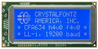 Inverted Logic Level Serial 20x4 Character LCD (CFA634-TMI-KN)