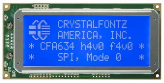 Dark Blue SPI 20x4 Character LCD (CFA634-TMI-KP)