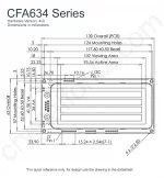 CFA634TMIKU Mechanical Drawing