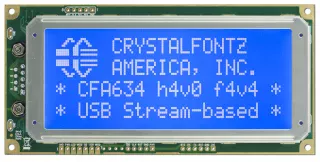20x4 Character USB Display Module (CFA634-TMI-KU)