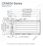 CFA634YDIKC Mechanical Drawing