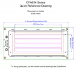 CFA634YDIKP Mechanical Drawing