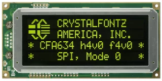 FFSTN Negative 20x4 Character SPI LCD (CFA634-YDI-KP)
