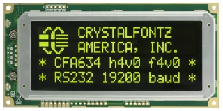 20x4 Character Serial RS-232 LCD (CFA634-YDI-KS)
