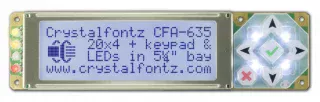 20x4 RS232 Character LCD (CFA635-TFK-KS)