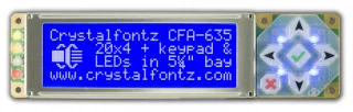 Dark Blue 20x4 Character USB LCD Display (CFA635-TML-KU)