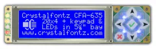 20x4 Character LCD with USB cable (CFA635-TML-KU2)