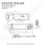 CFA735TFKKR Mechanical Drawing