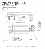CFA735TFKKR Mechanical Drawing