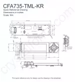 CFA735TMLKR Mechanical Drawing CFA735TMLKR Mechanical Drawing