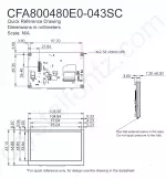 CFA800480E0043SC Mechanical Drawing