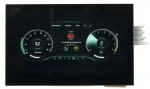 800x480 4.3 inch capacitive touchscreen EVE BT817 TFT LCD Display Module. Shown as a in dash display unit.