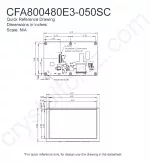 CFA800480E3050SC Mechanical Drawing