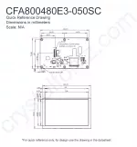 CFA800480E3050SC Mechanical Drawing