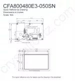 CFA800480E3050SN Mechanical Drawing