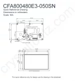 CFA800480E3050SN Mechanical Drawing