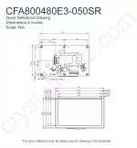 CFA800480E3050SR Mechanical Drawing