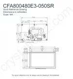 CFA800480E3050SR Mechanical Drawing